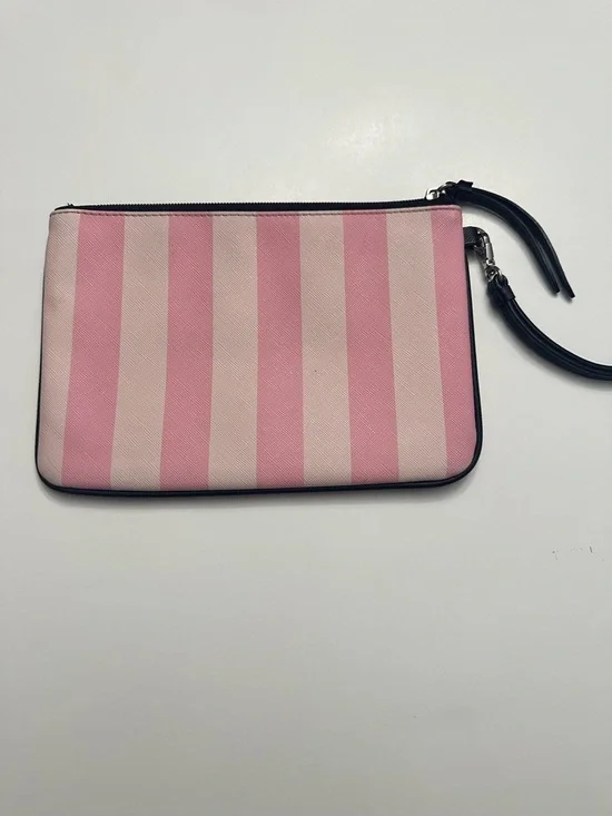 Victoria's Secret Pink & Light Pink Striped Face Wristlet - Picture 3 of 6